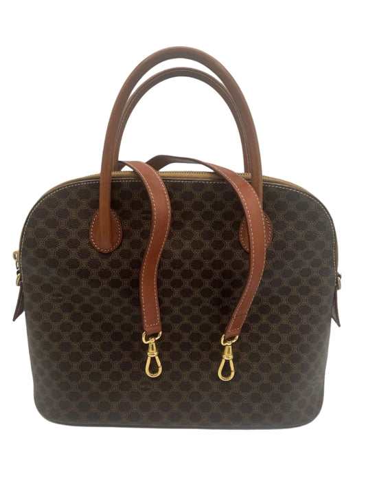 Authentic Celine Vintage Macadam Dome Alma No Zipper Pull